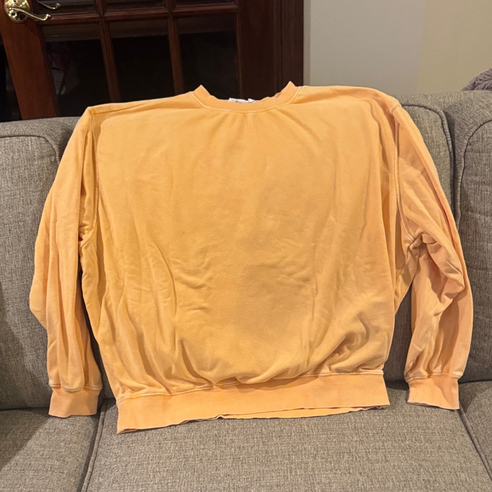 Orange Long Sleeve Sweatshirt